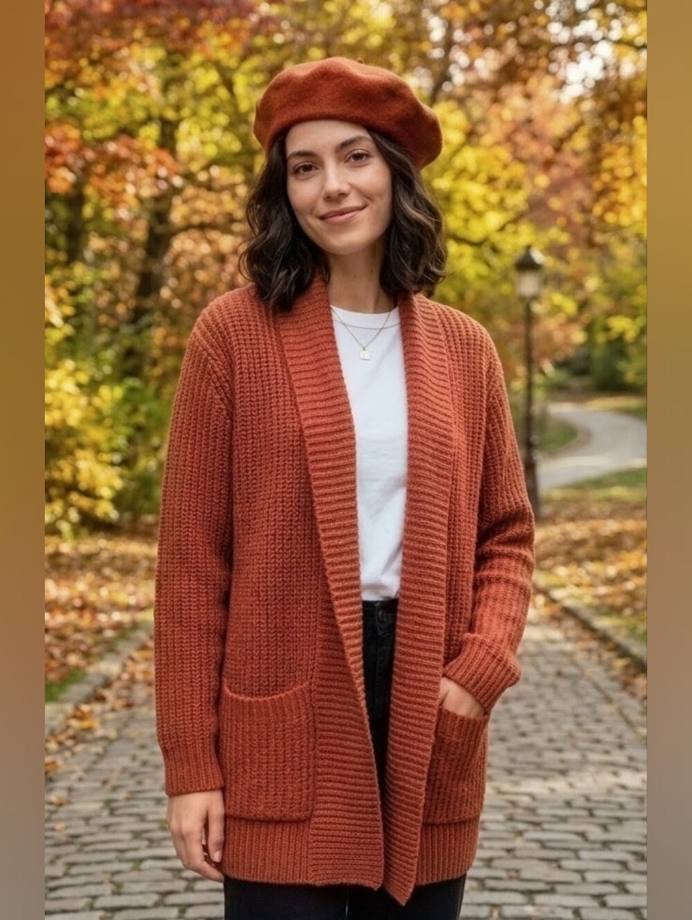 O'Neill Women's Chunky Open-Front Knit Cardigan